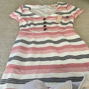 Hutch Striped Pink and White Dress